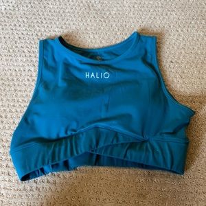 Halio Green Sports Bra